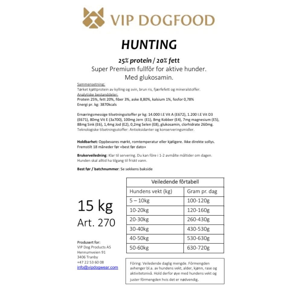 V.I.P. HUNTING 15kg